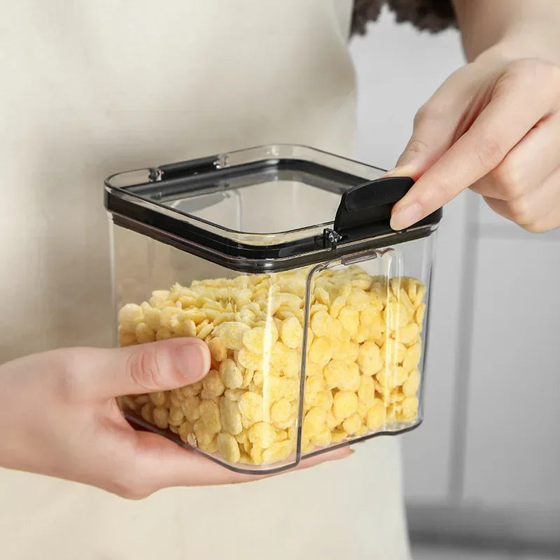 Food Storage Kitchen Containers Plastic Box Jars for Bulk Cereals Kitchen Organizers for Pantry Organizer Jars with Lid Home Set